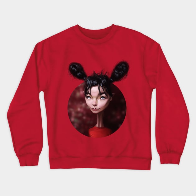 Bjork Crewneck Sweatshirt by AlexNovo